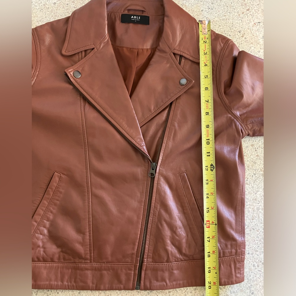 Able Maha Leather Jacket, Whiskey, Size Medium - Picture 14 of 14